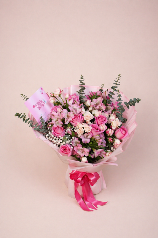 Pink Spring Flower Bouquet