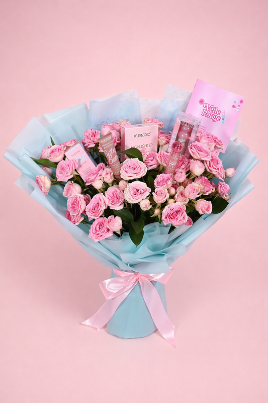 Rosy Makeup Bouquet
