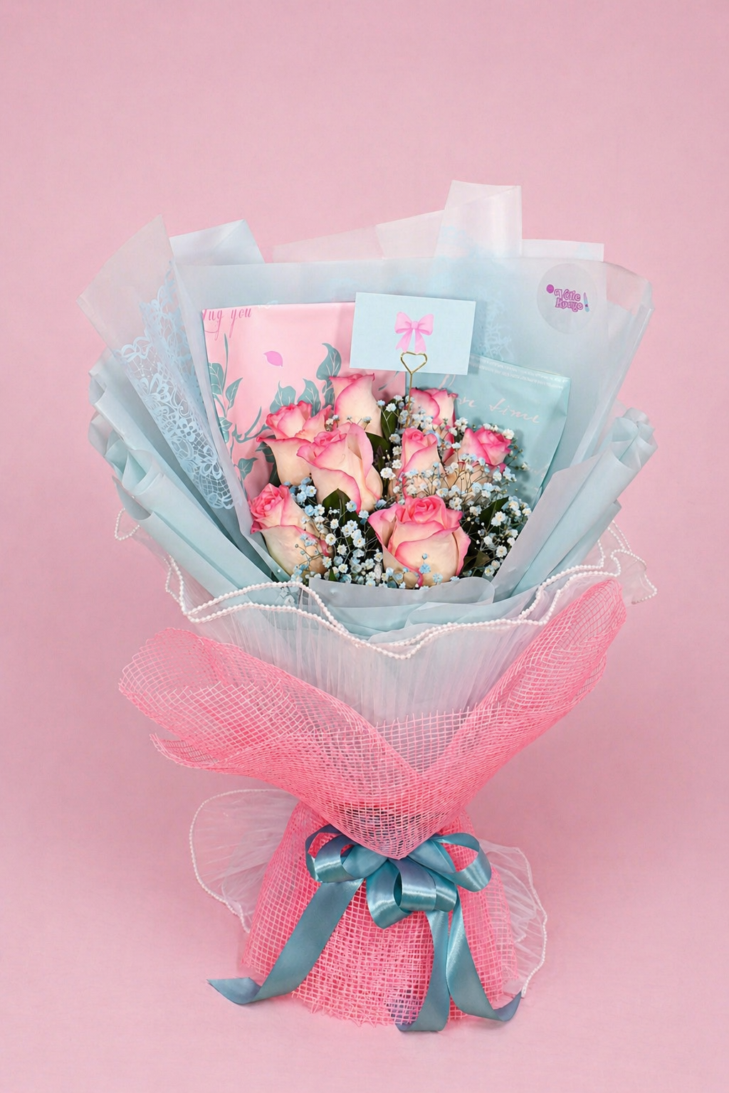 Pink Glow Flower Bouquet