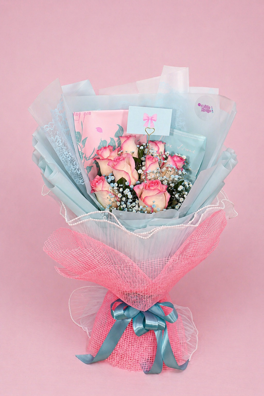 Pink Glow Flower Bouquet