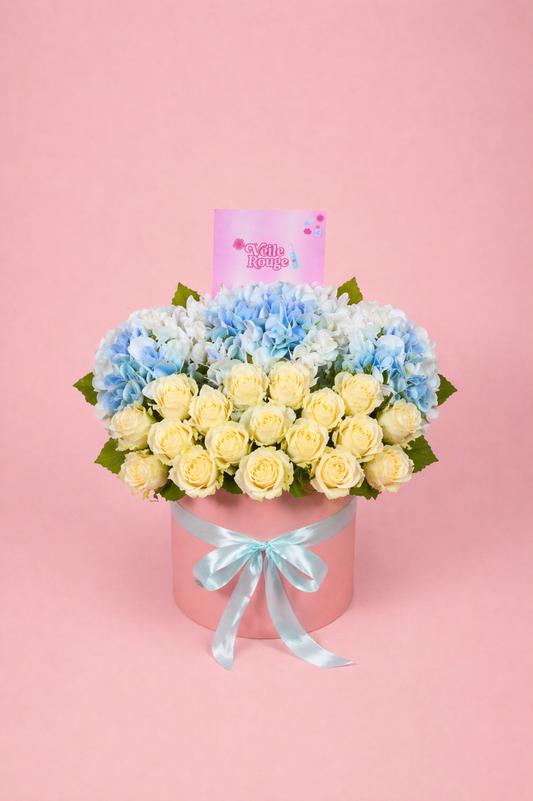 Ivory & Hydrangea Box