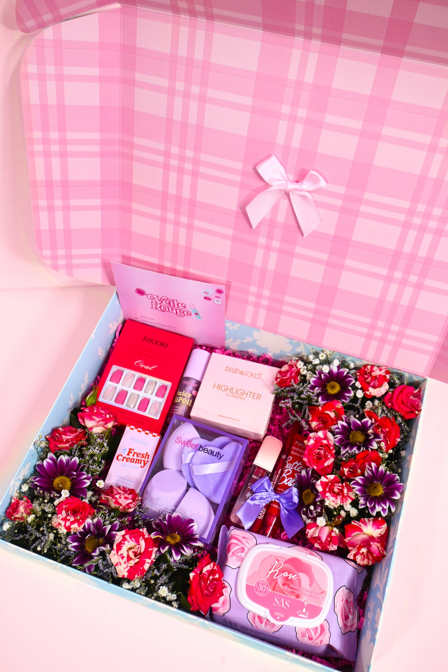 Velvet Flower & Makeup Box
