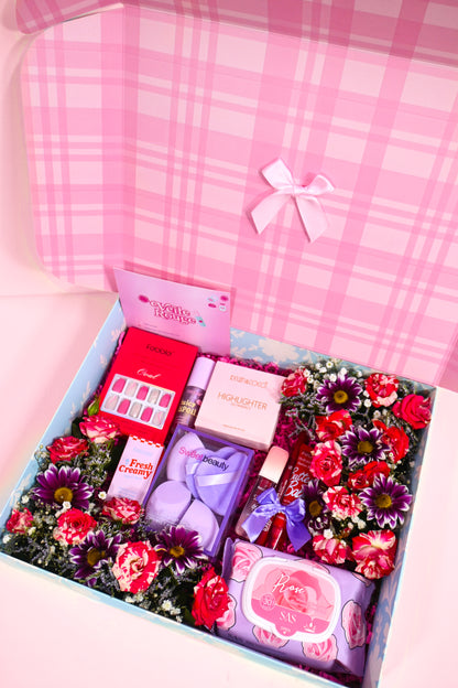 Velvet Flower & Makeup Box