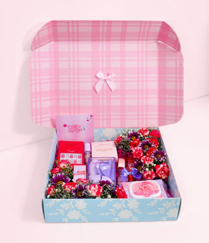 Velvet Flower & Makeup Box