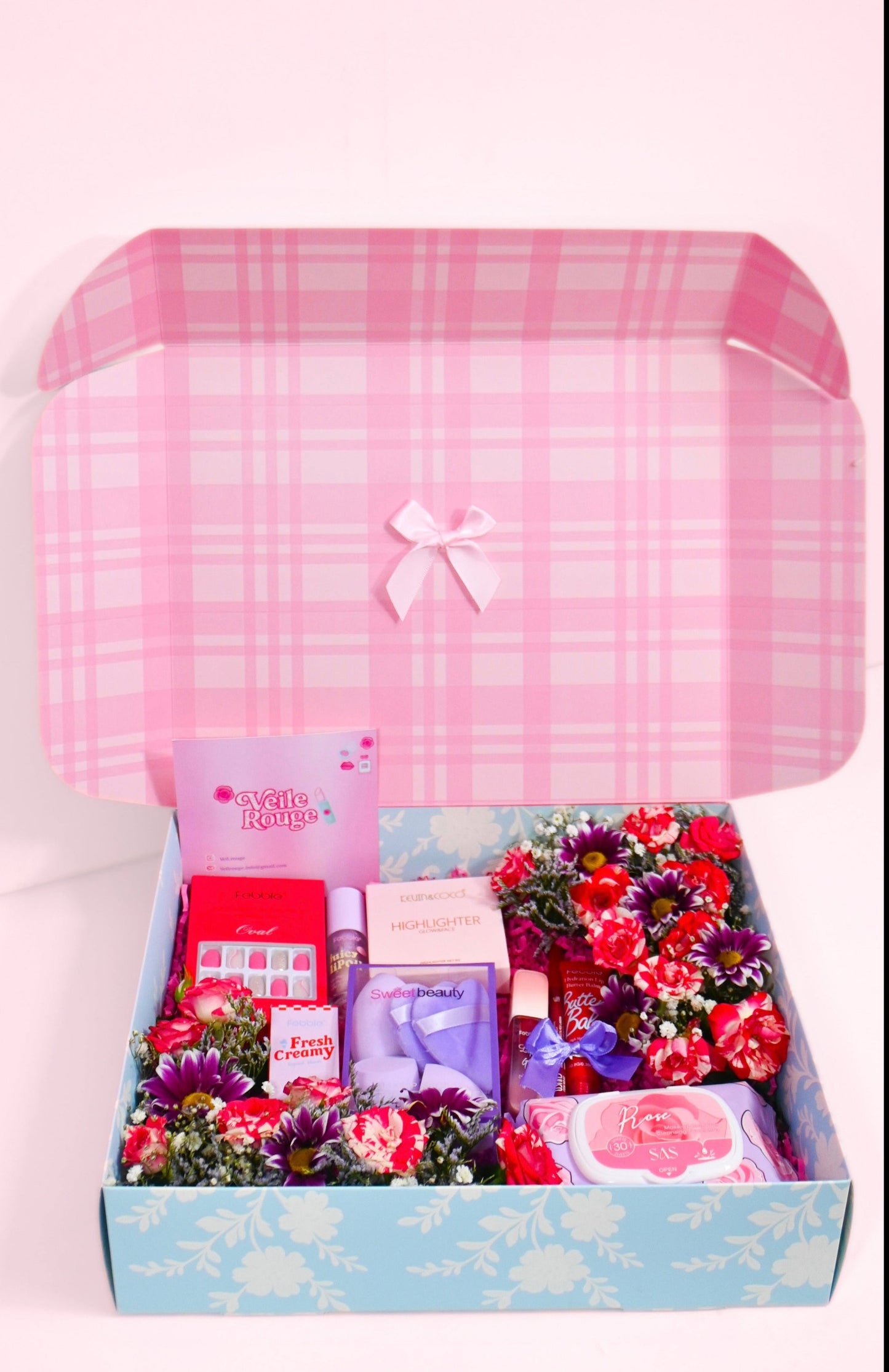 Velvet Flower & Makeup Box